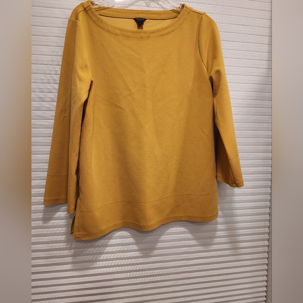Women's Ann Taylor Petite Mustard Top